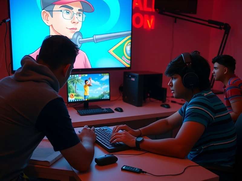 Goa Young Playmakers developer at work Young Indian game developer working from home in Goa